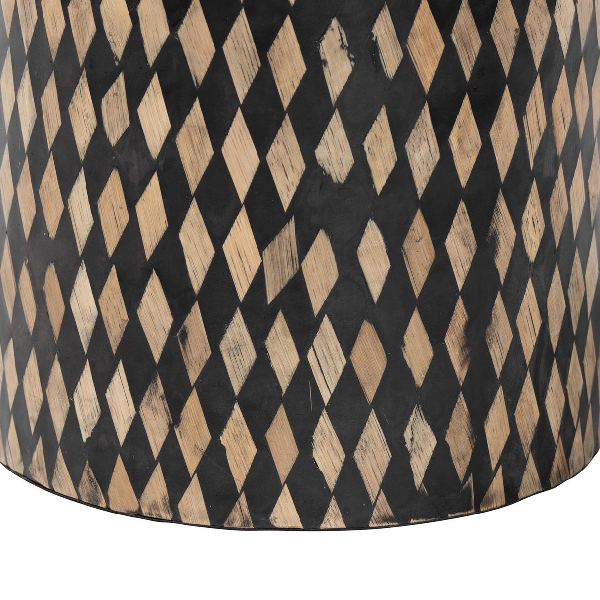   Modern European furniture - Diamond Pattern Bamboo End Table - www.oroa.com | Oroa.com