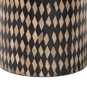   Modern European furniture - Diamond Pattern Bamboo End Table - www.oroa.com | Oroa.com