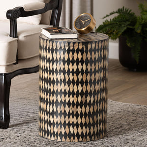   Modern European furniture - Diamond Pattern Bamboo End Table - www.oroa.com | Oroa.com