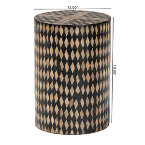   Modern European furniture - Diamond Pattern Bamboo End Table - www.oroa.com | Oroa.com