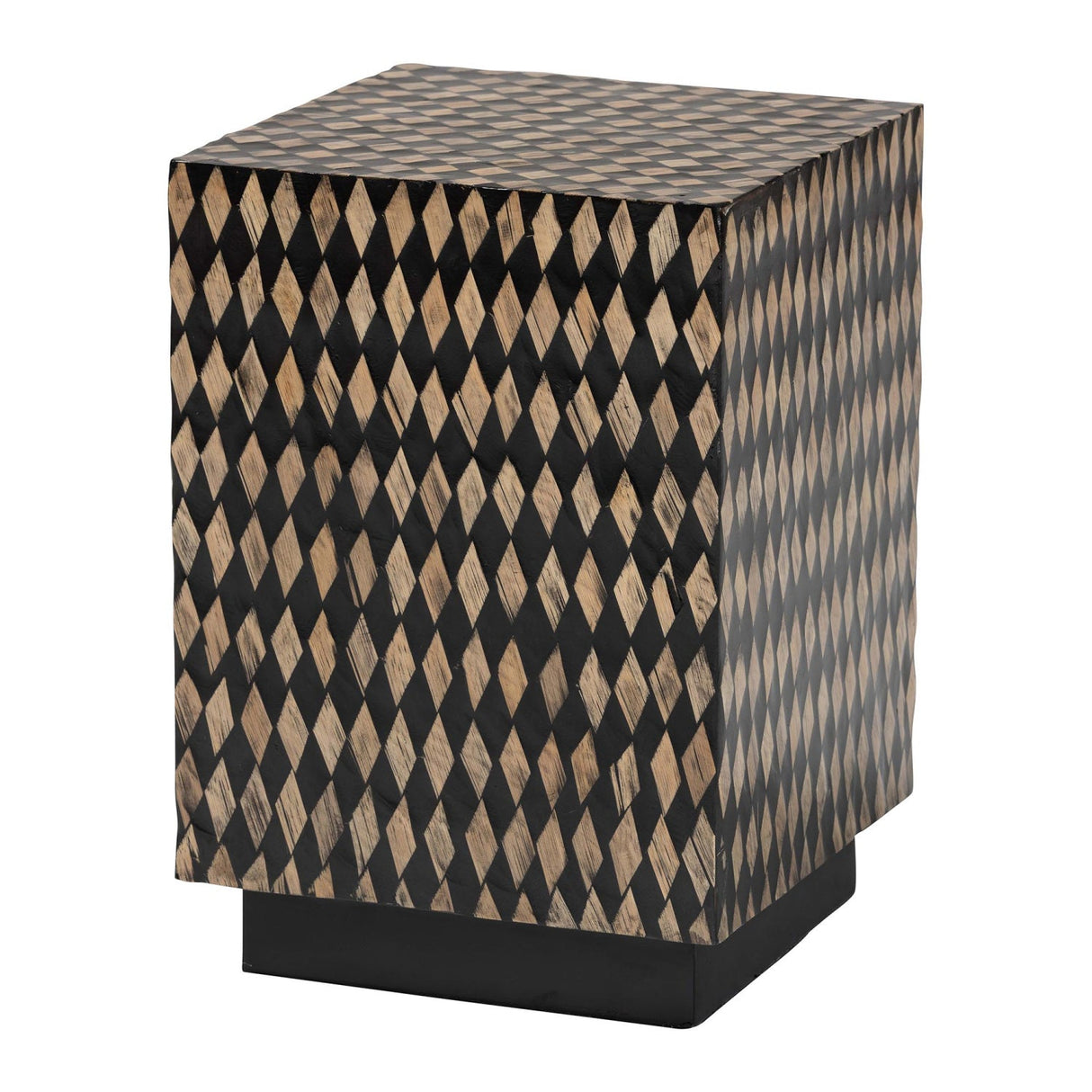   Modern European furniture - Diamond Pattern Bamboo End Table - www.oroa.com | Oroa.com