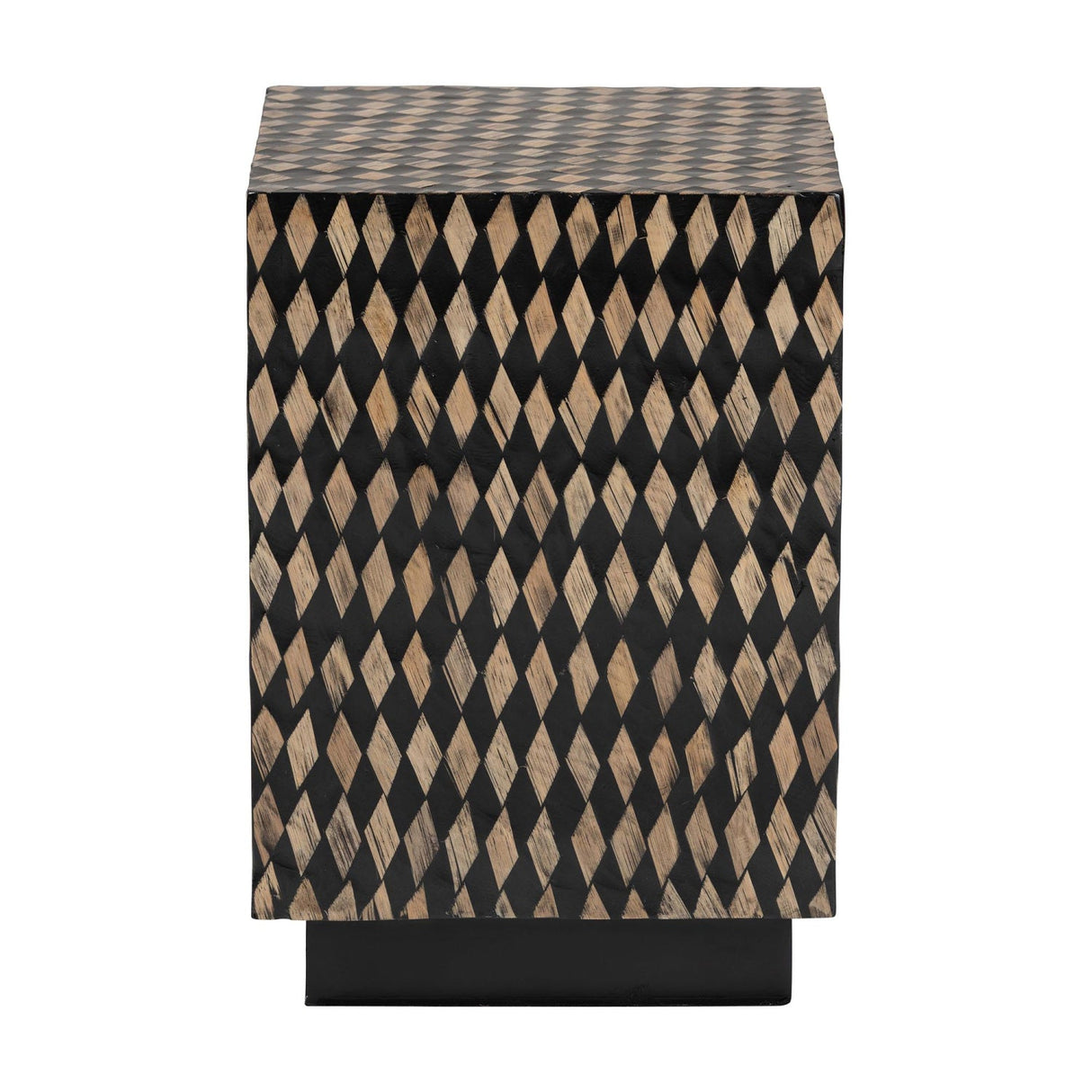   Modern European furniture - Diamond Pattern Bamboo End Table - www.oroa.com | Oroa.com