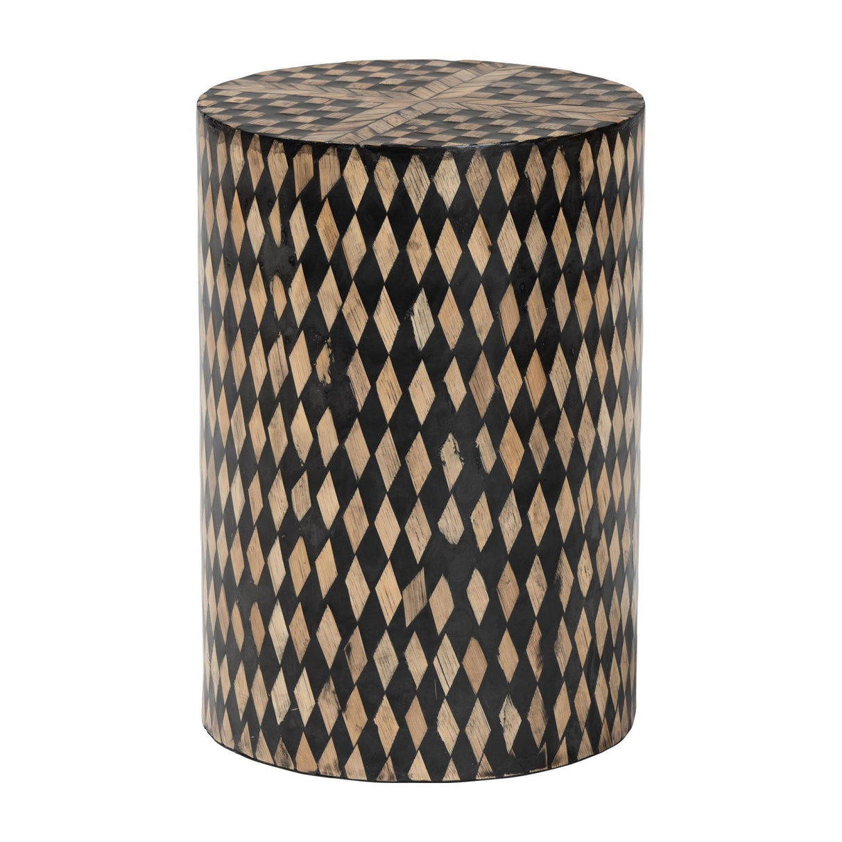   Modern European furniture - Diamond Pattern Bamboo End Table - www.oroa.com | Oroa.com