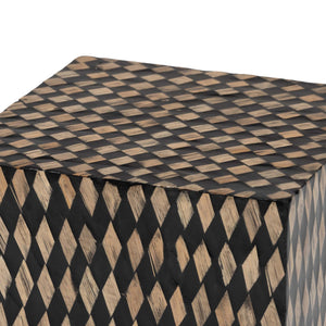   Modern European furniture - Diamond Pattern Bamboo End Table - www.oroa.com | Oroa.com