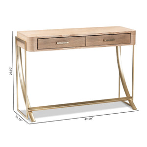   Modern European furniture - 2 Drawer Wooden Console Table - www.oroa.com | Oroa.com