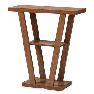   Modern European furniture - Walnut Angular Console Table - www.oroa.com | Oroa.com