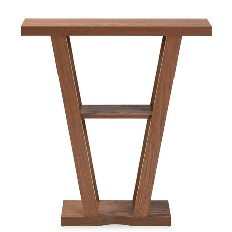   Modern European furniture - Walnut Angular Console Table - www.oroa.com | Oroa.com