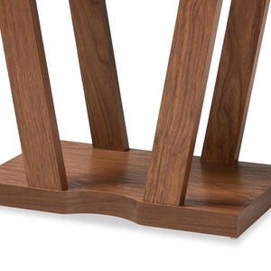   Modern European furniture - Walnut Angular Console Table - www.oroa.com | Oroa.com