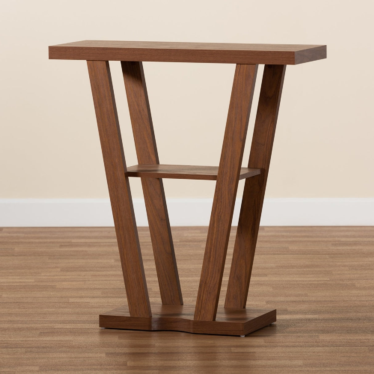   Modern European furniture - Walnut Angular Console Table - www.oroa.com | Oroa.com