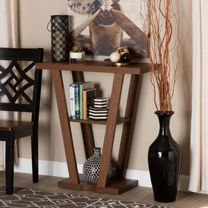   Modern European furniture - Walnut Angular Console Table - www.oroa.com | Oroa.com