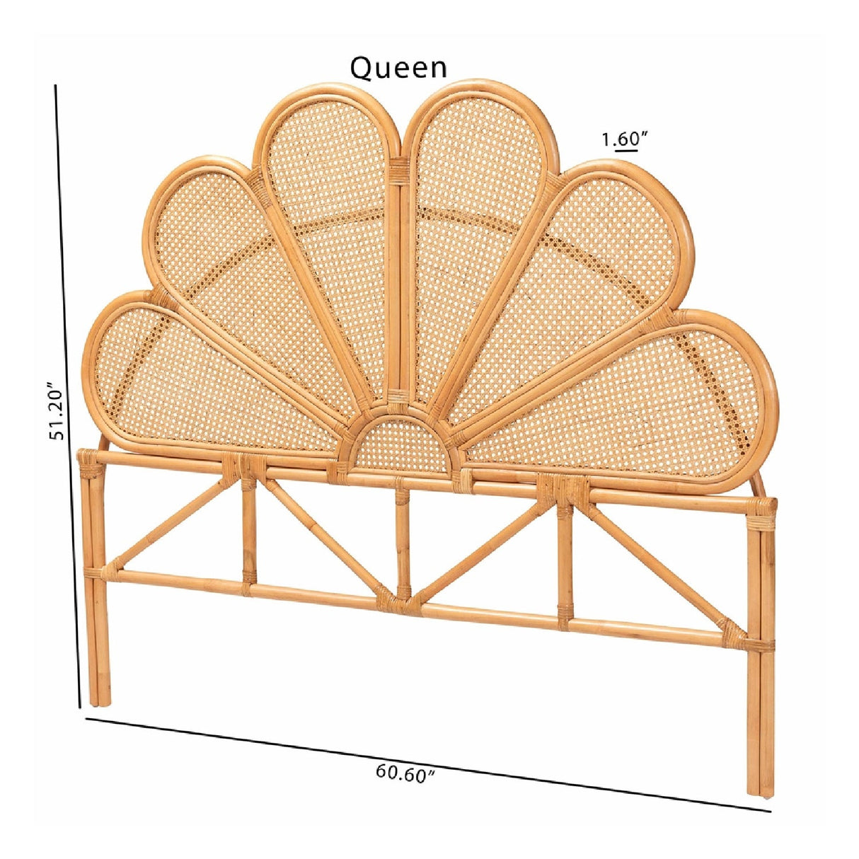   Modern European furniture - Rattan Queen Size Headboard - www.oroa.com | Oroa.com