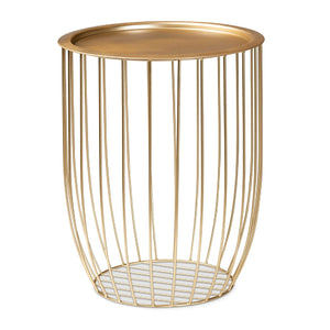   Modern European furniture - Gold Openwork Frame End Table - www.oroa.com | Oroa.com