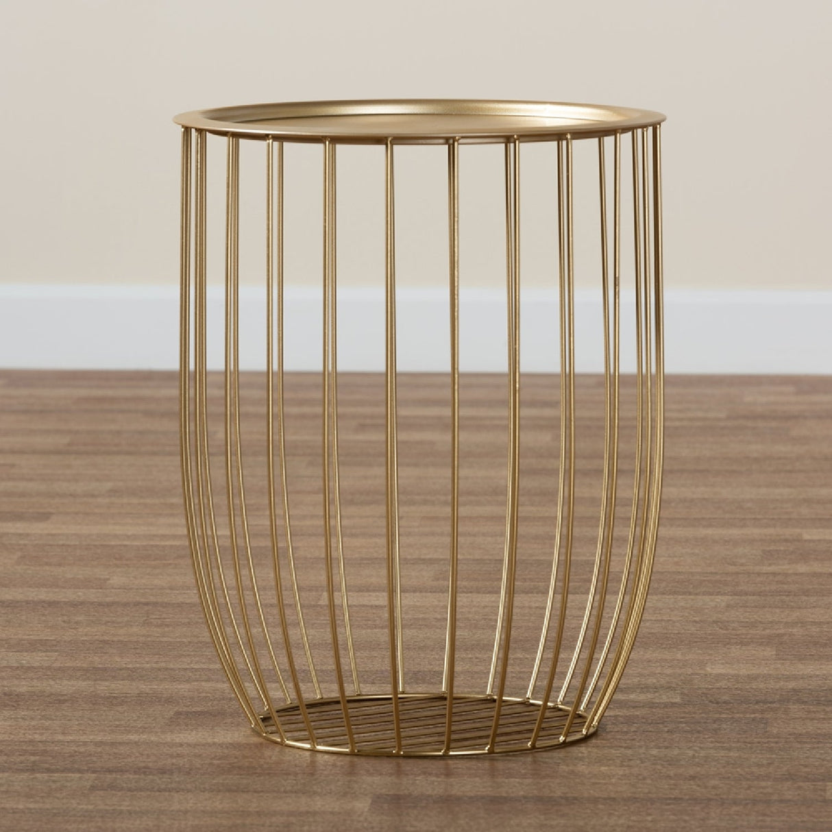   Modern European furniture - Gold Openwork Frame End Table - www.oroa.com | Oroa.com
