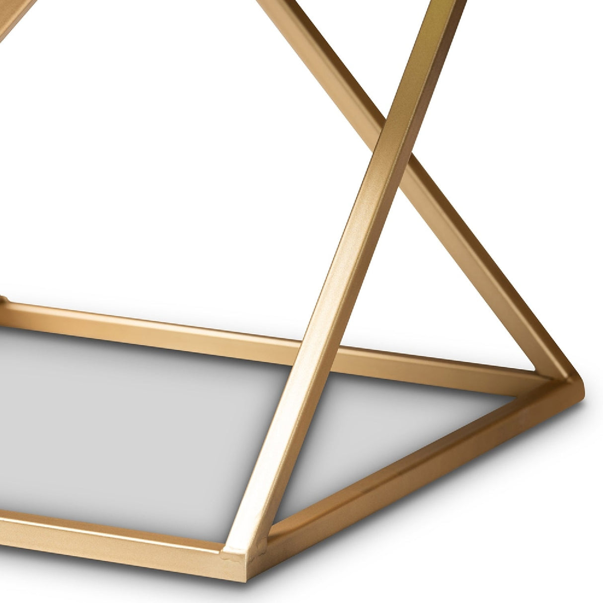   Modern European furniture - Gold Framed Marble End Table - www.oroa.com | Oroa.com