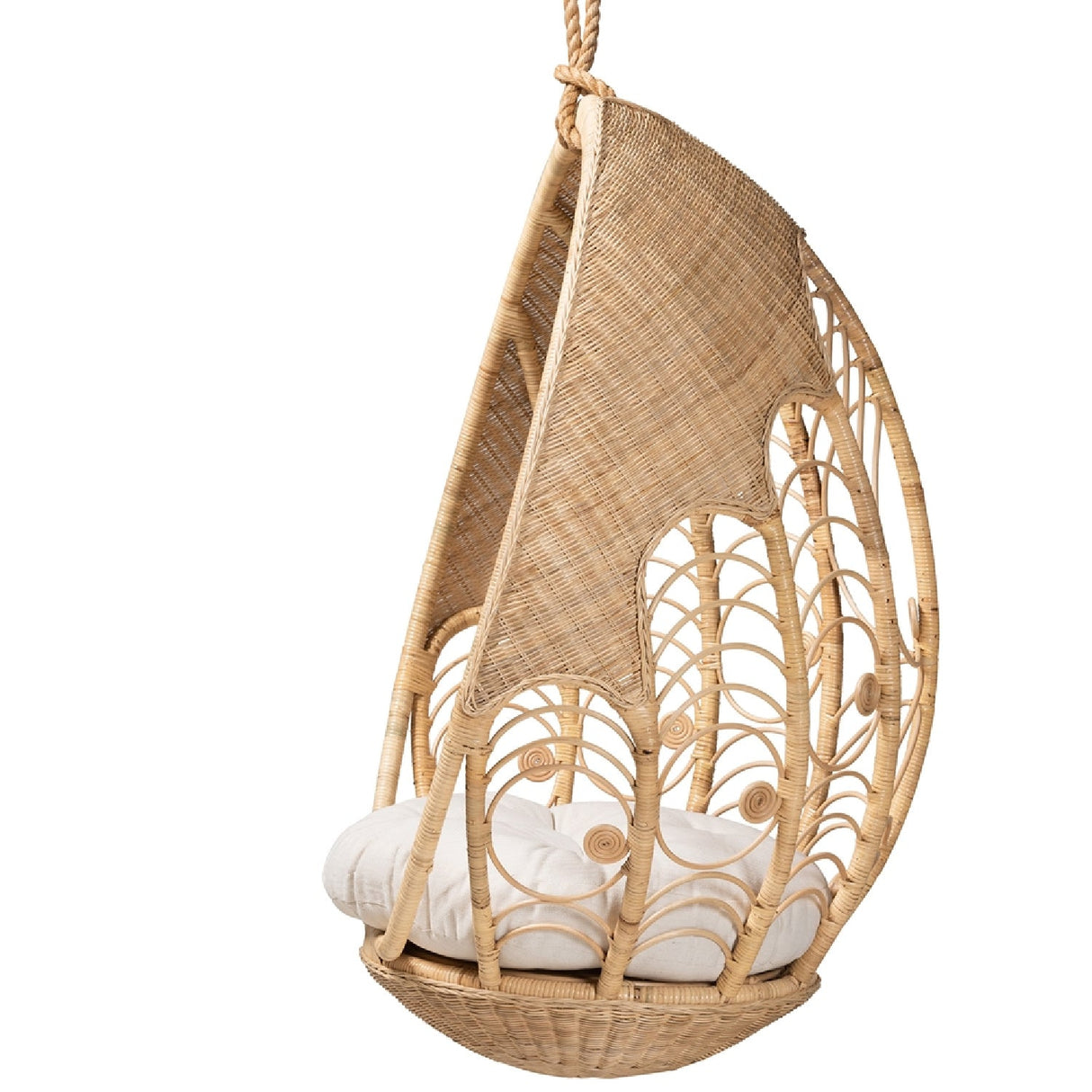   Modern European furniture - Woven Indoor Semi Outdooor Rattan Hanging Chair - www.oroa.com | Oroa.com