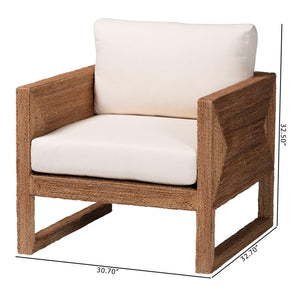   Modern European furniture - Bleached Seagrass Accent Chair - www.oroa.com | Oroa.com