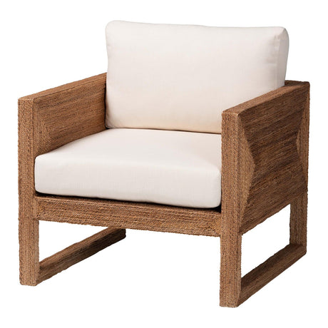   Modern European furniture - Bleached Seagrass Accent Chair - www.oroa.com | Oroa.com