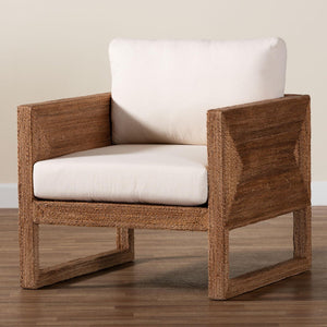   Modern European furniture - Bleached Seagrass Accent Chair - www.oroa.com | Oroa.com