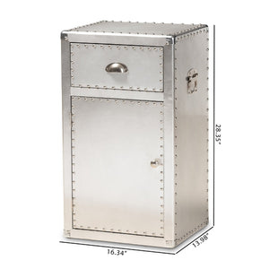   Modern European furniture - Silver Industrial Storage Cabinet - www.oroa.com | Oroa.com