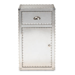   Modern European furniture - Silver Industrial Storage Cabinet - www.oroa.com | Oroa.com