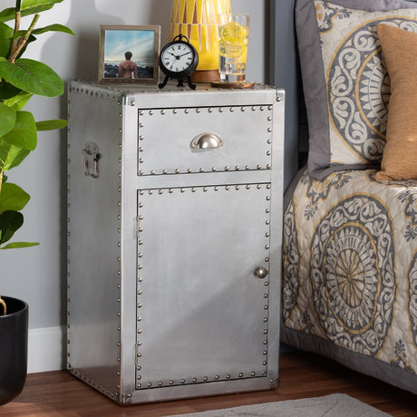   Modern European furniture - Silver Industrial Storage Cabinet - www.oroa.com | Oroa.com