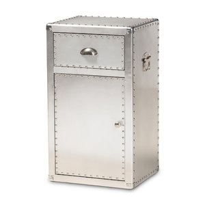   Modern European furniture - Silver Industrial Storage Cabinet - www.oroa.com | Oroa.com