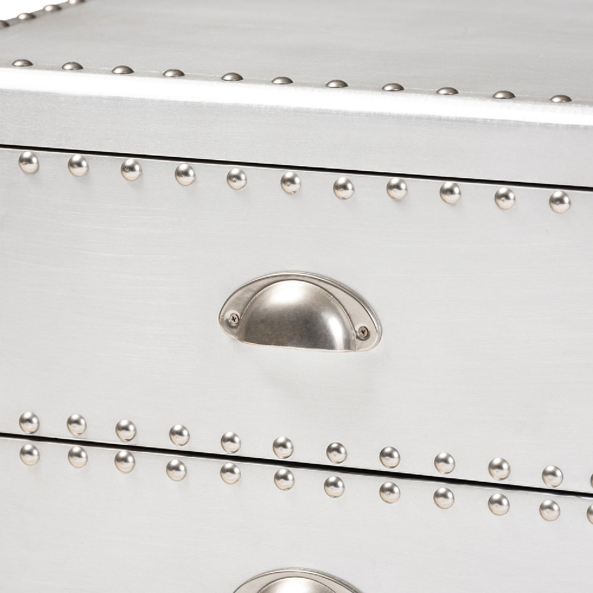   Modern European furniture - Silver 3 Drawer End Table - www.oroa.com | Oroa.com