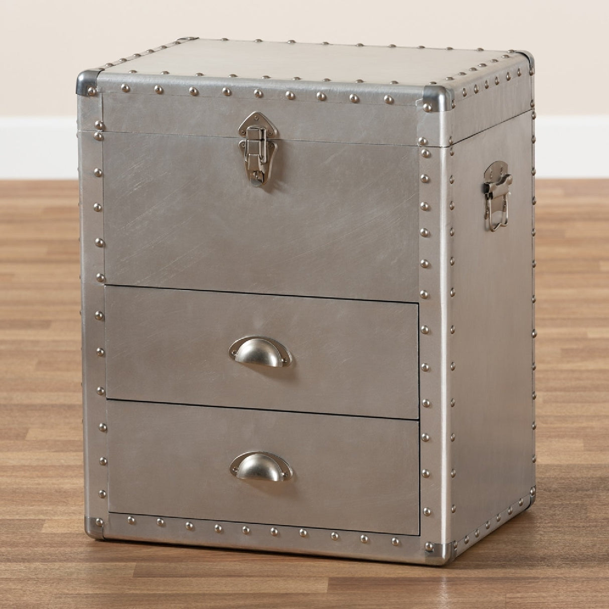   Modern European furniture - Silver Industrial Storage Cabinet - www.oroa.com | Oroa.com