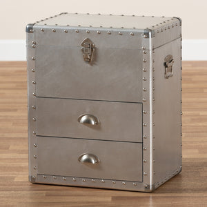   Modern European furniture - Silver Industrial Storage Cabinet - www.oroa.com | Oroa.com