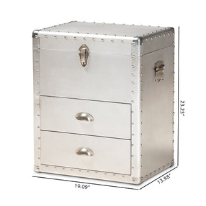   Modern European furniture - Silver Industrial Storage Cabinet - www.oroa.com | Oroa.com