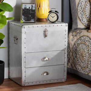   Modern European furniture - Silver Industrial Storage Cabinet - www.oroa.com | Oroa.com
