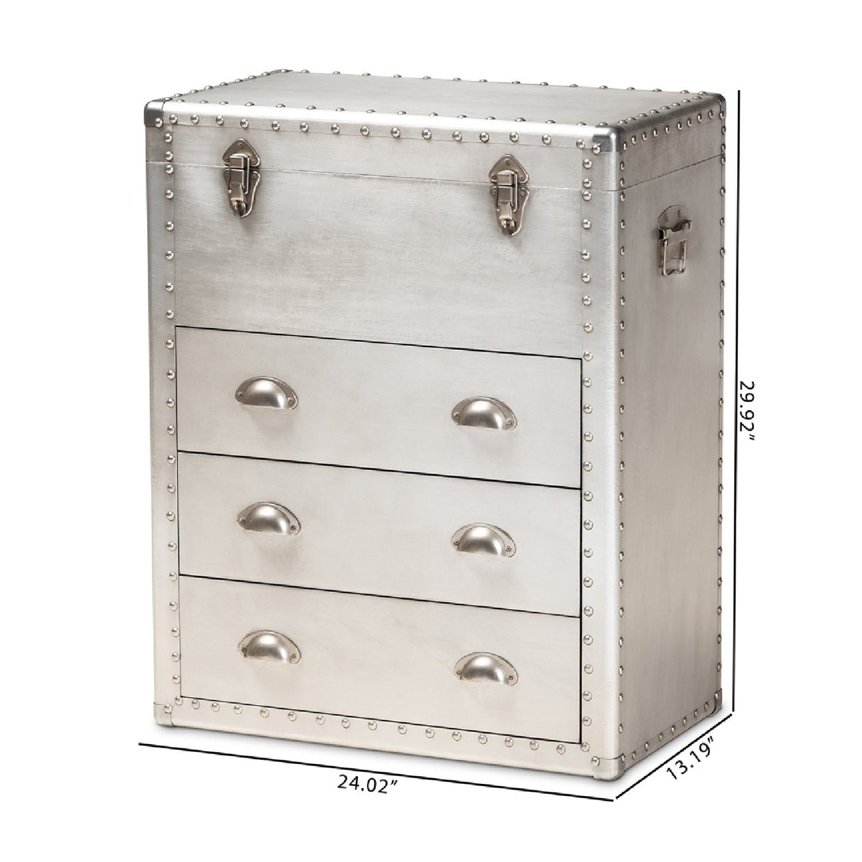   Modern European furniture - Silver Industrial Storage Cabinet - www.oroa.com | Oroa.com