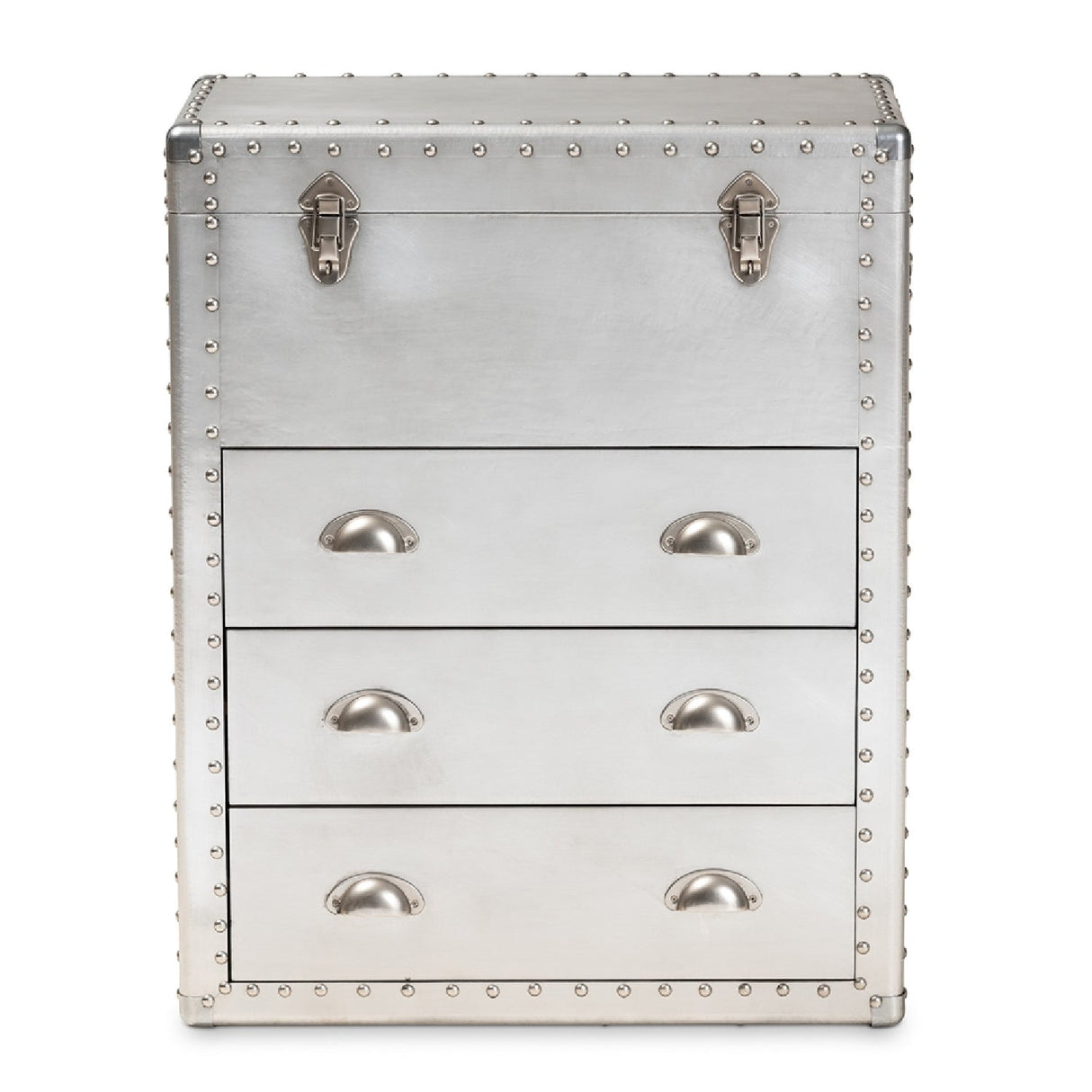   Modern European furniture - Silver Industrial Storage Cabinet - www.oroa.com | Oroa.com