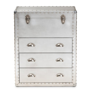   Modern European furniture - Silver Industrial Storage Cabinet - www.oroa.com | Oroa.com