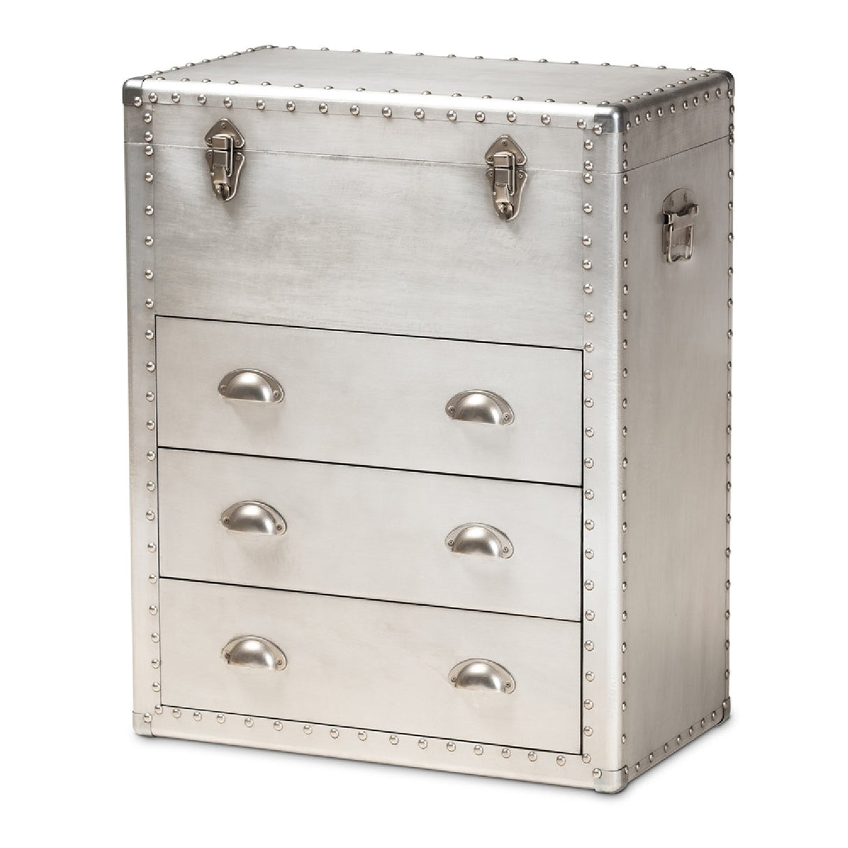   Modern European furniture - Silver Industrial Storage Cabinet - www.oroa.com | Oroa.com