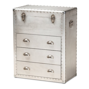   Modern European furniture - Silver Industrial Storage Cabinet - www.oroa.com | Oroa.com