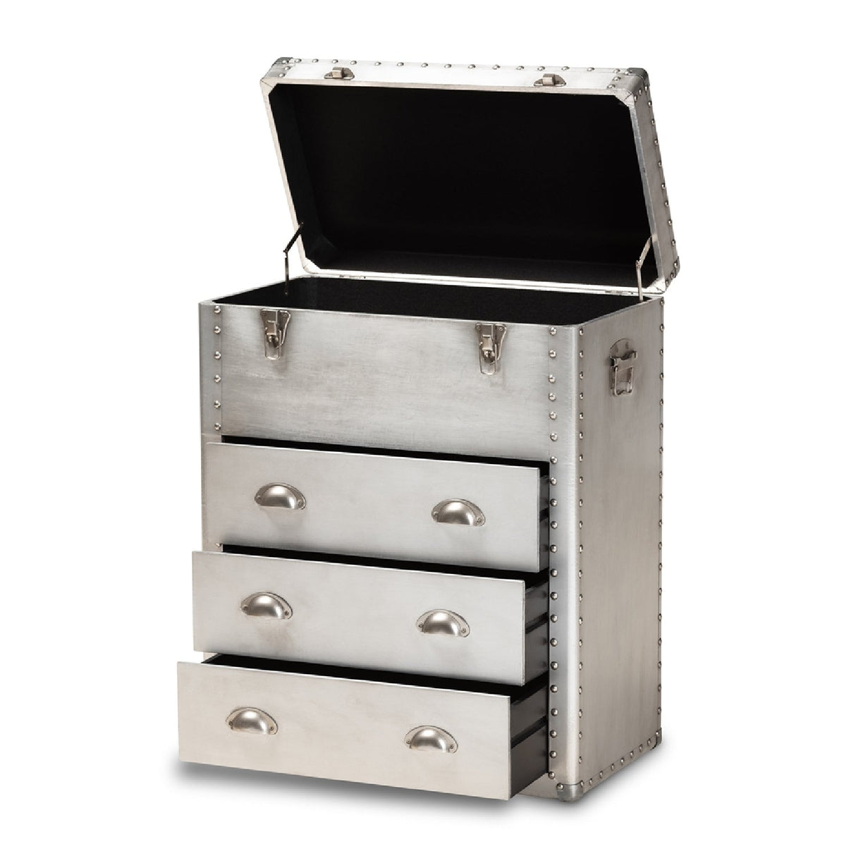   Modern European furniture - Silver Industrial Storage Cabinet - www.oroa.com | Oroa.com