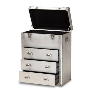   Modern European furniture - Silver Industrial Storage Cabinet - www.oroa.com | Oroa.com