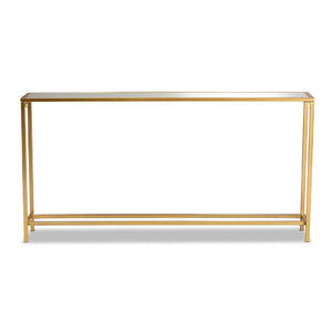   Modern European furniture -  Gold Framed Glass Console Table - www.oroa.com | Oroa.com