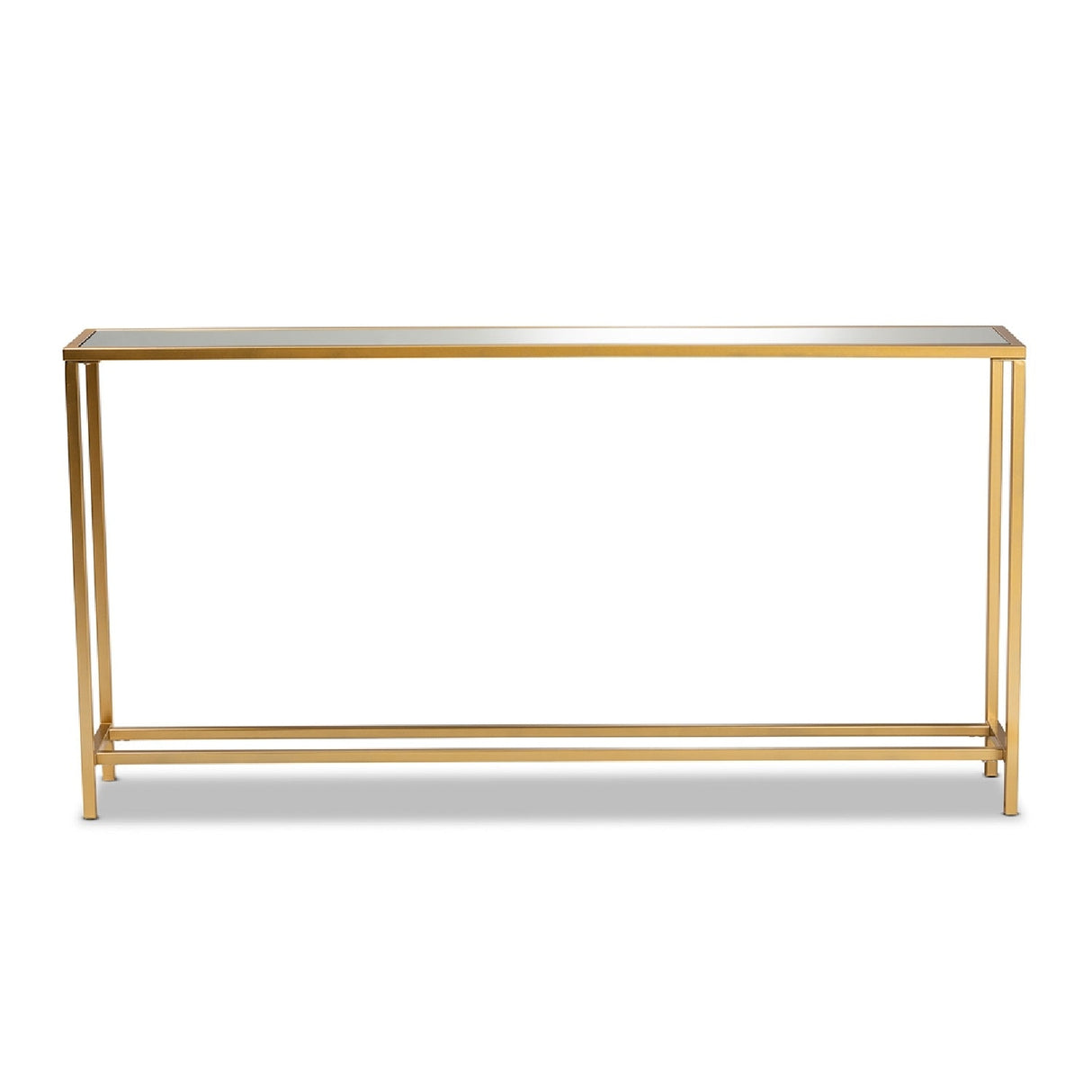  Modern European furniture -  Gold Framed Glass Console Table - www.oroa.com | Oroa.com