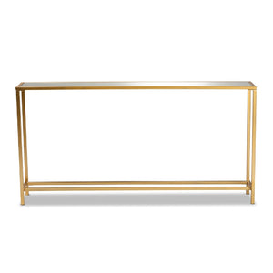   Modern European furniture -  Gold Framed Glass Console Table - www.oroa.com | Oroa.com