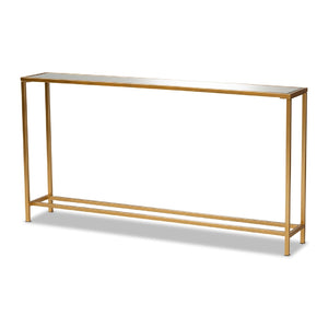   Modern European furniture -  Gold Framed Glass Console Table - www.oroa.com | Oroa.com