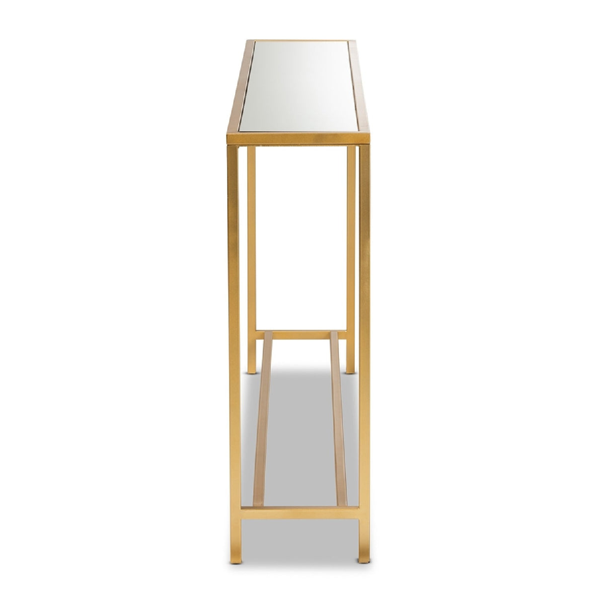   Modern European furniture -  Gold Framed Glass Console Table - www.oroa.com | Oroa.com