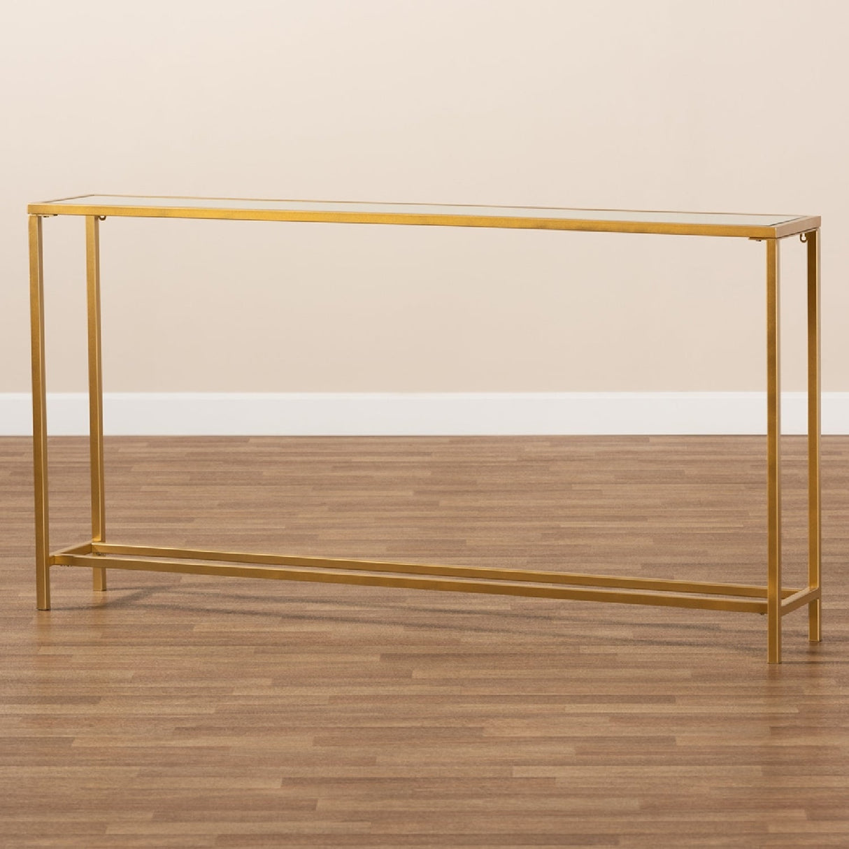   Modern European furniture -  Gold Framed Glass Console Table - www.oroa.com | Oroa.com