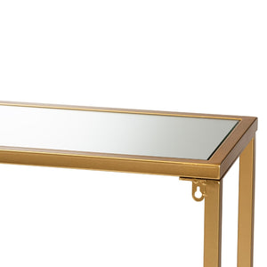   Modern European furniture -  Gold Framed Glass Console Table - www.oroa.com | Oroa.com