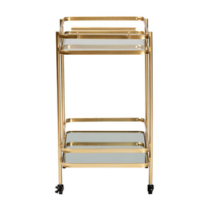   Modern European furniture - Gold Mobile Wine Bar Cart - www.oroa.com | Oroa.com