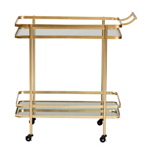   Modern European furniture - Gold Mobile Wine Bar Cart - www.oroa.com | Oroa.com