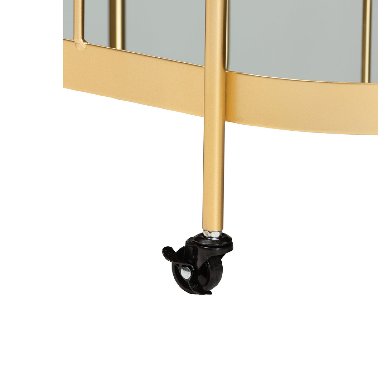   Modern European furniture - Brushed Gold Wine Bar Cart - www.oroa.com | Oroa.com