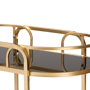   Modern European furniture - Gold 2-Tier Wine Cart - www.oroa.com | Oroa.com