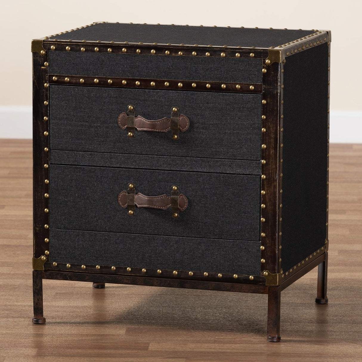   Modern European furniture - Black Canvas Trunk End Table - www.oroa.com | Oroa.com
